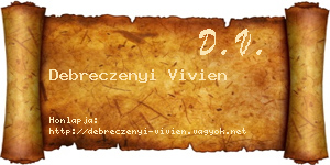 Debreczenyi Vivien névjegykártya